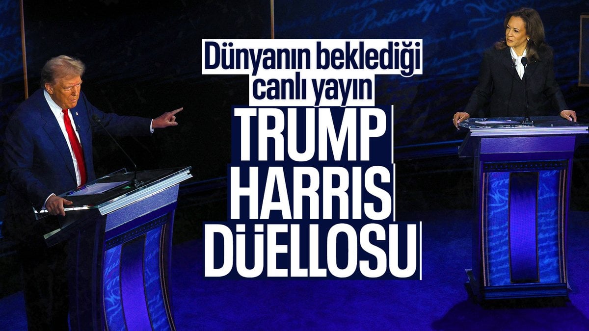 Trump ve Harris canlı yayında karşı karşıya geldi