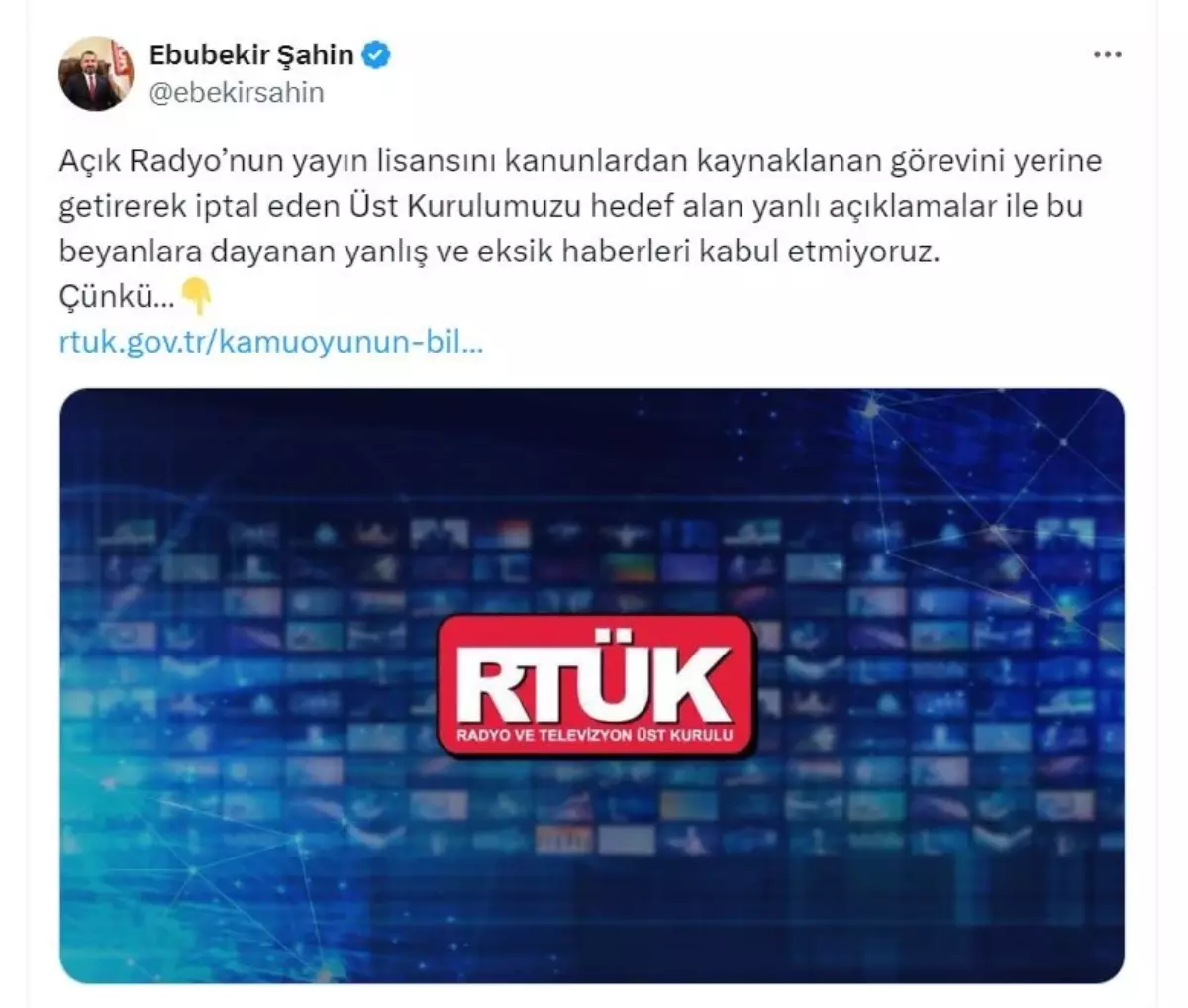 RTÜK’ten Açık Radyo Lisans İptali Açıklaması